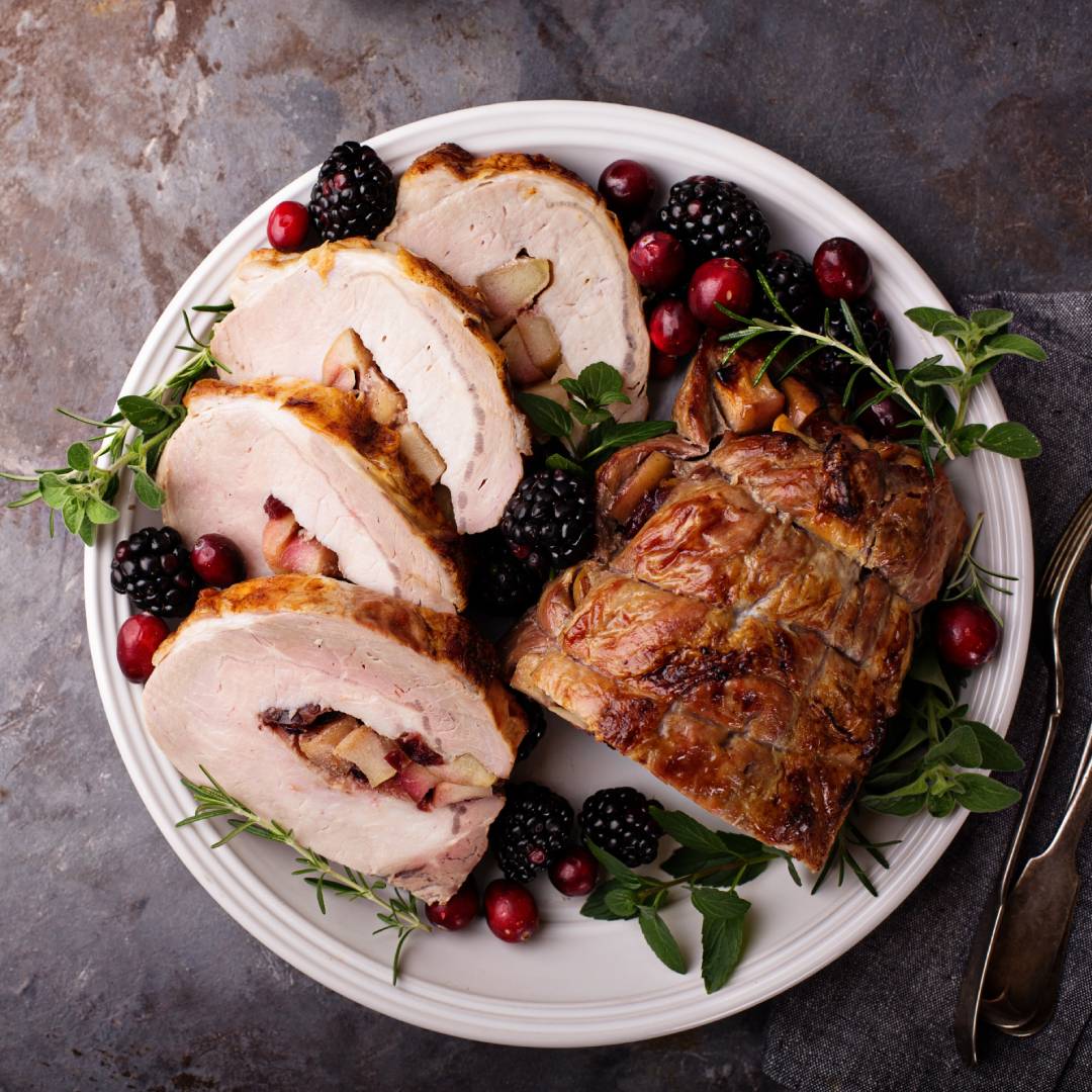 Cranberry & Apple Stuffed Pork Loin - Alwan and Sons Meat Company